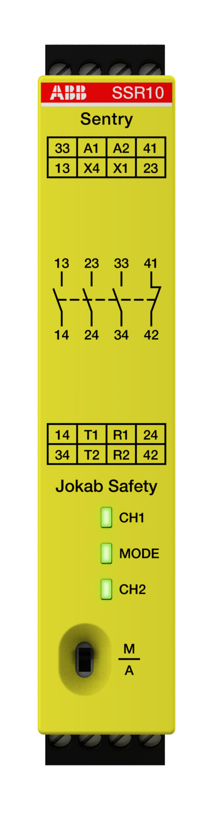 SSR Sikkerhedsmodul (Single function Safety Relay)